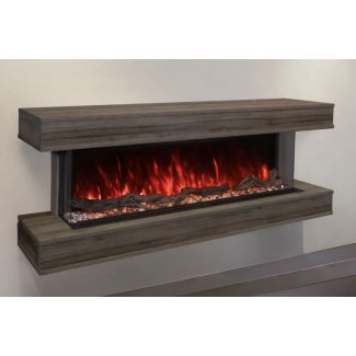 Modern Flames Wall Mount Cabinet for 44" Landscape Pro Multi Electric Fireplace in Driftwood Grey - WMC-44LPM-DW