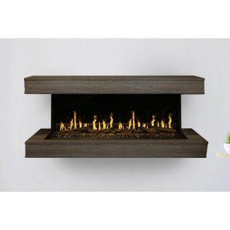 Modern Flames Floating Mantel for 52" Orion Electric Fireplace in Driftwood Grey - WSS-OR52-DW
