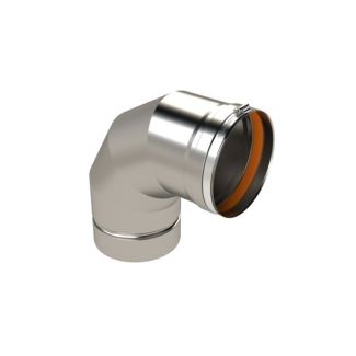 Z-Flex 90° Degree Elbow Single Wall Pipe, 4-Inch Diameter
