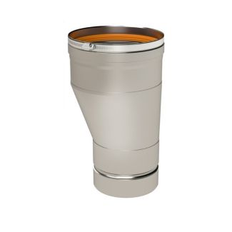 Z-Flex 4" to 5" Eccentric Increaser Single Wall 4" Diameter