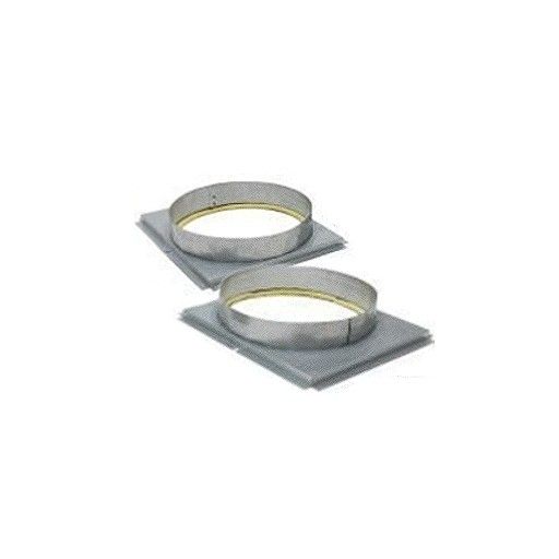 Square to round duct adapter for package units