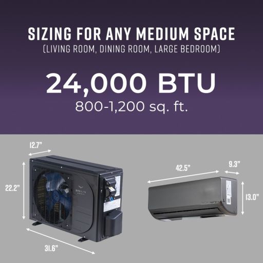 Stealth Solar Mini Split 24000 BTU