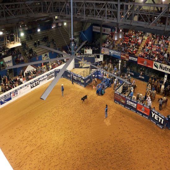 Equestrian arena with HVLS fan installed – HVACDirect.com