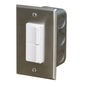 Infratech Single Duplex Switch - Stainless Cover In-Wall Box - 20A Max - 14 4300