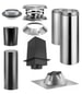 Duravent Cathedral Ceiling With Single Wall Black Pipe Wood Stove Chimney Kit - CCSBKIT
