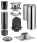 Duravent Cathedral Ceiling Kit With Double Wall Black Pipe Wood Stove Chimney Kit - CCDBKIT