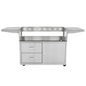 Blaze Stainless Steel Freestanding Grill Cart For Professional 4 Burner Gas Grills - BLZ-4PRO-CART-LTSC