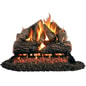 Peterson Real Fyre 24" Charred Oak Vented Gas Logs - CHD-24