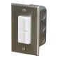 Infratech Single Duplex Switch - Stainless Cover In-Wall Box - 20A Max - 14 4300