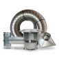 6" X 20' Insulated 316Ti SS Chimney Liner Tee Kit