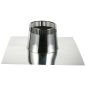 AllFuel HST Flat Roof Flashing for 6-Inch Inner Diameter Chimney Pipe