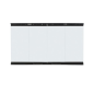 Empire 36” Bi-Fold Door Black W/Wood handles Painted black