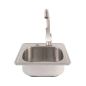 Buck Grill 15-Inch x 15-Inch 304SS Drop In Sink with Hot/Cold Faucet - BO BE-SNK1-B
