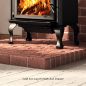 Black Cast Iron Leg With Ash Drawer Kit