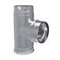 3-Inch Diameter Pellet Vent Pro Tee With Clean Out Cap