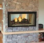 Majestic 48 Inch See-Thru Radiant Wood Burning Fireplace - Designer Series