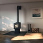 Englander Blue Ridge 100 N Wood Stove with Black Door & Pedestal - Heats 1,200 Sq Ft - ESW0002