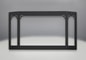 Black Door Safety Barrier