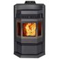 Comfortbilt HP22N-Black-SS 316 Stainless Steel Pellet Stove - Heats Up To 2800 Square Feet