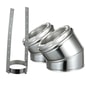 AllFuel HST 15 Degree Elbow Kit for 8-Inch Inner Diameter Chimney Pipe