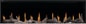Napoleon Luminex 65" LCD Electric Linear Built-in Fireplace with Remote, Heater & Glass Media for 120V - NEFL65LCD-3SV