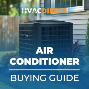 Central AC condenser with Air Conditioner Buying Guide text