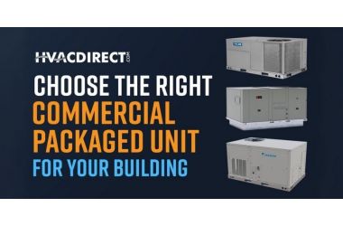 "Choose the right commercial packaged unit for your building – HVACDirect.com with ACiQ and Goodman rooftop units