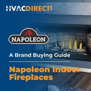 Napoleon indoor gas fireplace with modern flame display featured in a Napoleon brand buying guide
