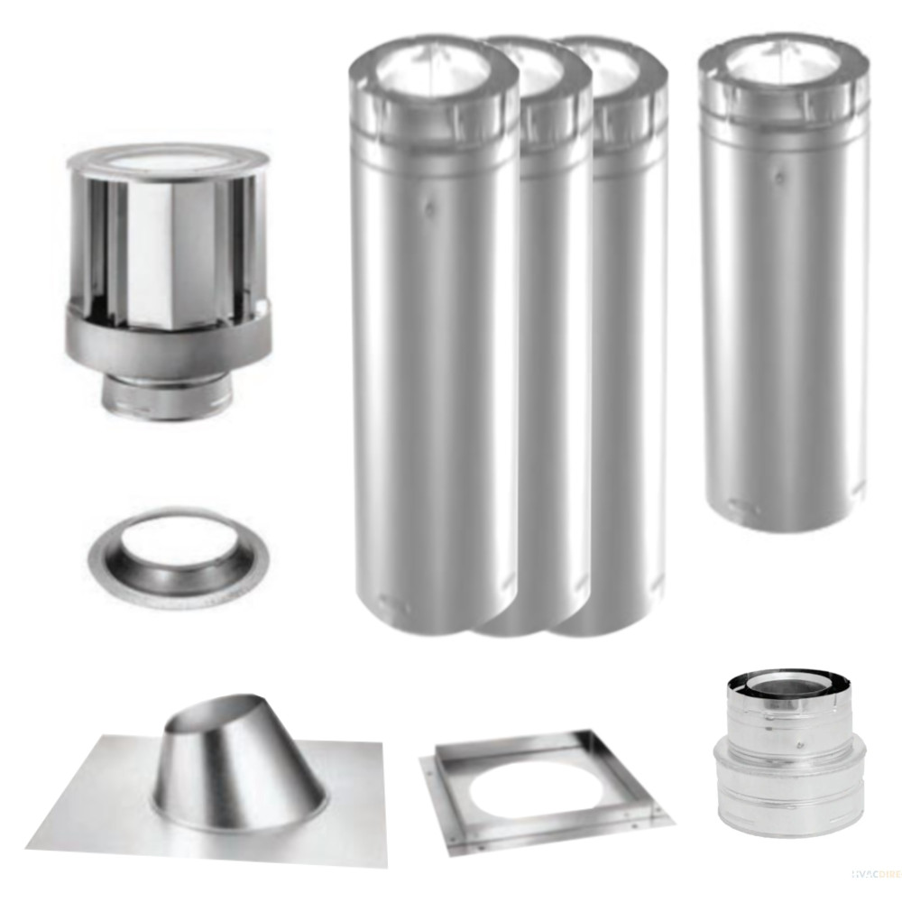Napoleon 4 x 6 5/8 DuraVent 15ft Vertical Vent Kit - 15ft- 46DVANAPKIT-15  | HVACDirect.com
