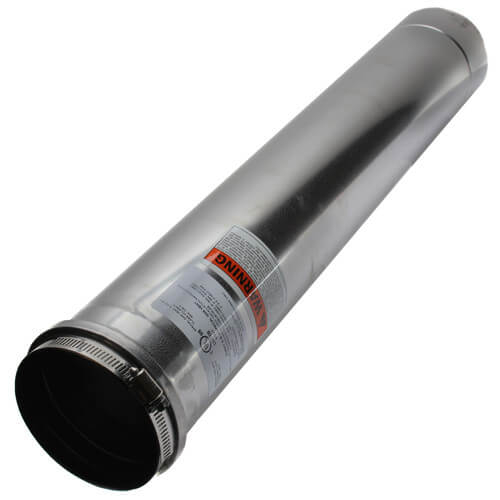 ZFlex 4" x 2 Ft. ZVent Single Wall Pipe 2SVEPWCF0402