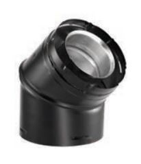 DuraVent DirectVent Pro 45° Elbow (Black)