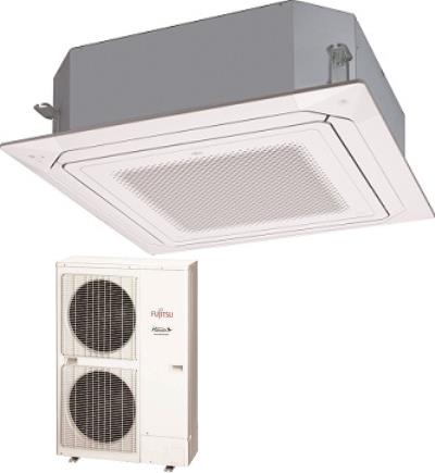 Fujitsu 48,000 BTU 17.8 SEER Ceiling Cassette Mini-Split Heat Pump System 48RGLXC