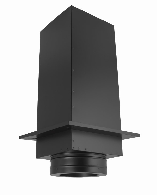 24 Inch Length Square Ceiling Support Box - Reduced Clearance