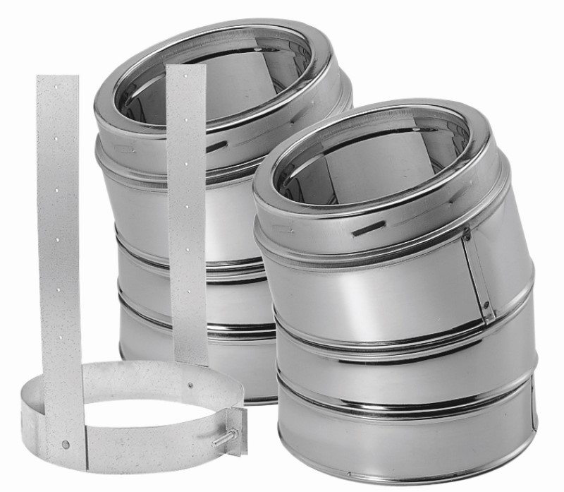 15° Elbow Kit - Galvalume Includes 2 Elbows And 1 Elbow Strap