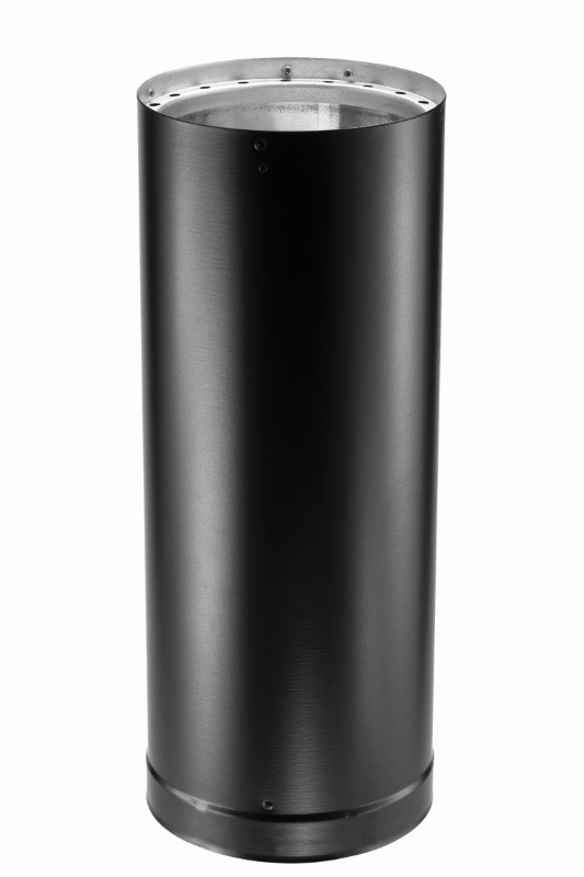 6 -Inch Length Double Wall Black Pipe