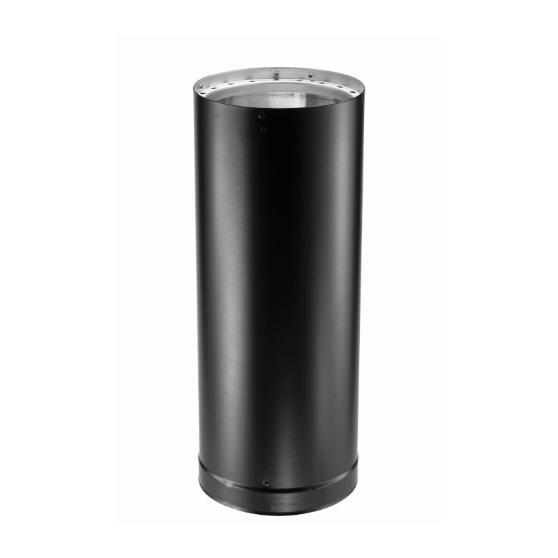 18 -Inch Length Double Wall Black Pipe