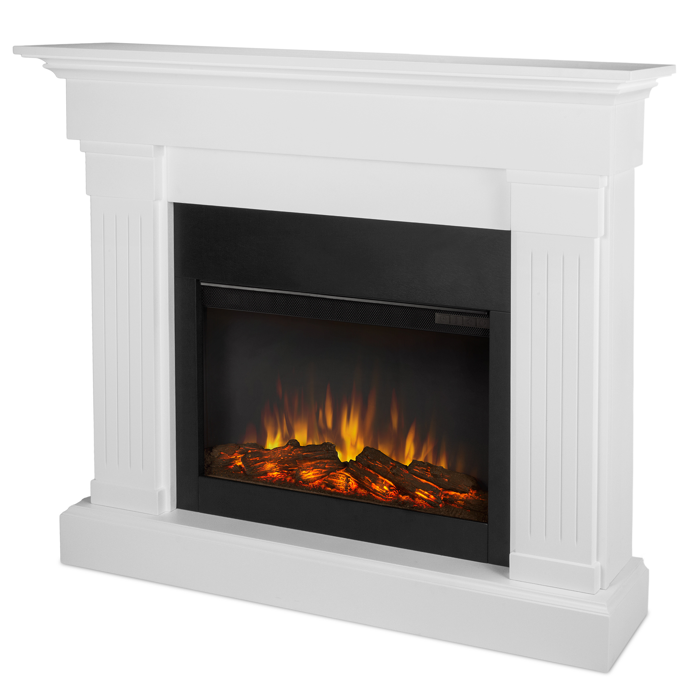 Real Flame Crawford Slim Electric Fireplace With Mantel 8020E