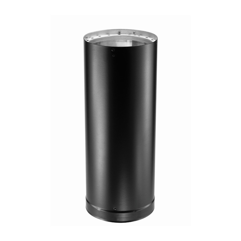 6-Inch Length Double-Wall Black Pipe