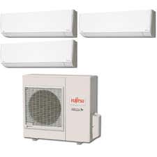 Fujitsu 36,000 BTU 18 SEER Tri Zone Heat Pump System 9+12+12 - Wall Mounted