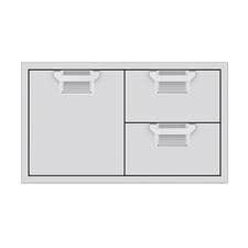 Aspire By Hestan 36-Inch Double Drawer And Single Storage Door Combo - AESDR36