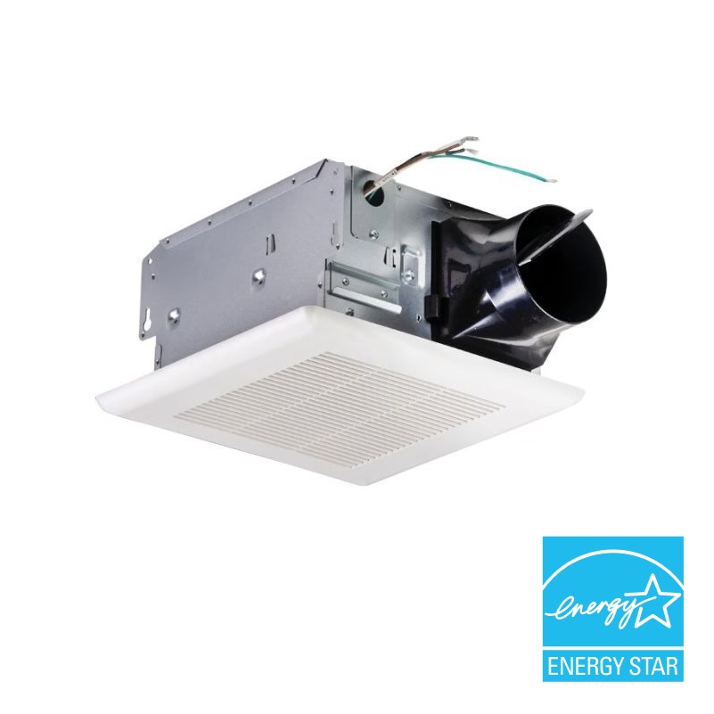 100 CFM 0.8 Sones ACiQ Ultra Quiet Bathroom Exhaust Fan 