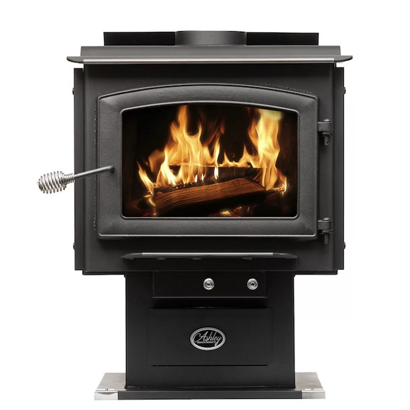 Ashley Extra Large Wood Burning Stove With Blower - Heats Up To 3200 ...