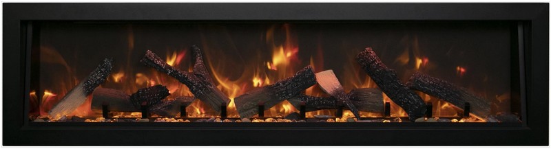 Amantii Tru View 45” 3-Sided Electric Fireplace