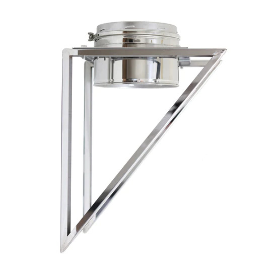 AllFuel HST Base Wall Support Kit for 6-Inch Inner Diameter Chimney Pipe