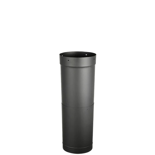 AllFuel HST 8-Inch Diameter x 18-Inch to 30-Inch Telescoping Single Wall Black Stove Pipe
