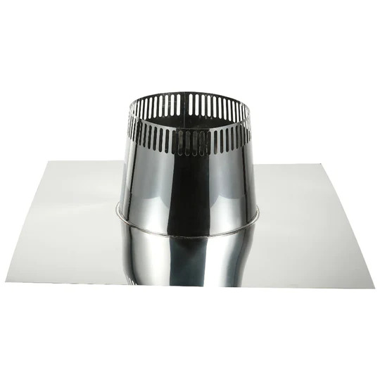 AllFuel HST Flat Roof Flashing for 6-Inch Inner Diameter Chimney Pipe