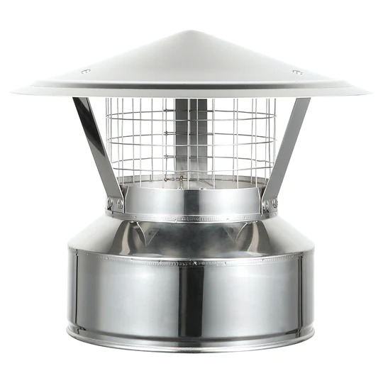 AllFuel HST Chimney Cap with Spark Screen for 8-Inch Inner Diameter Chimney Pipe