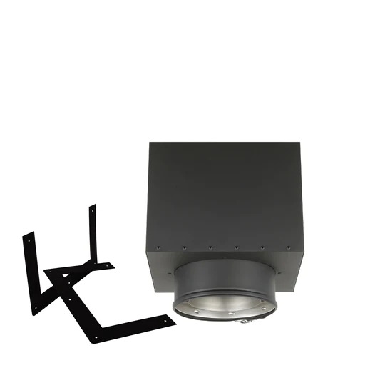 AllFuel HST 11-Inch Square Ceiling Support Box for 8-Inch Inner Diameter Chimney Pipe