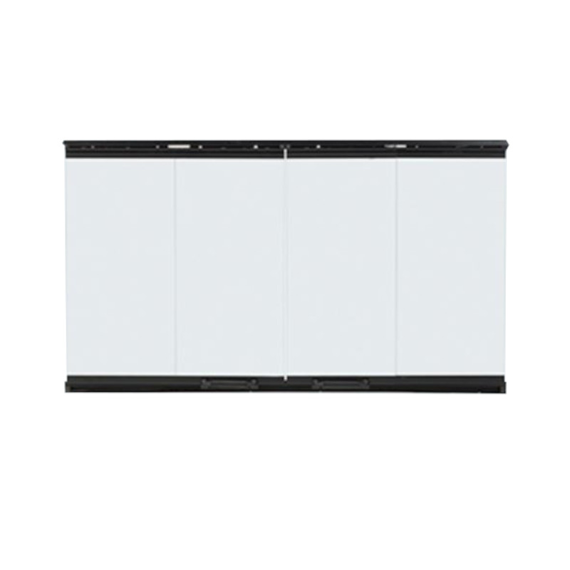 Empire 36” Bi-Fold Door Black W/Wood handles Painted black