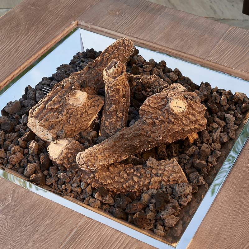 Outdoor Ceramic Fiber Log Set -  Without Grate - CF20-LOGSET